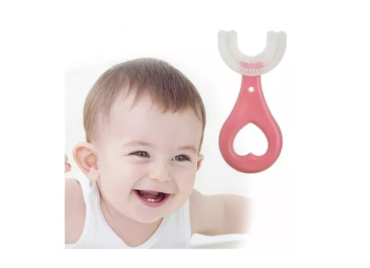 Cepillo De Dientes En Forma De U Para Niños De 360 Grados