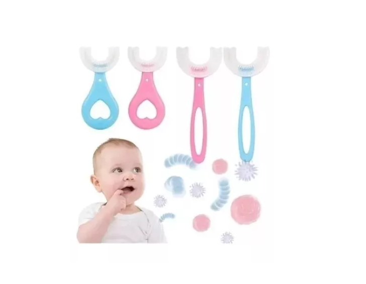 Cepillo De Dientes En Forma De U Para Niños De 360 Grados