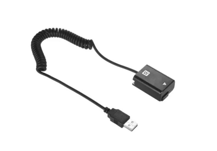 Andoer Np-fw50 Dummy Battery + 5v 3a Usb Adaptador Para Sony