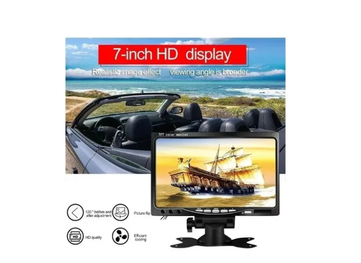 Monitor Portátil De 7 Pulgadas, Pantalla Con Hdmi/vga/av