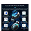 Audífonos In-ear Gamer Inalámbricos Bluetooth F9-5 Negro Con Luz Azul Marino