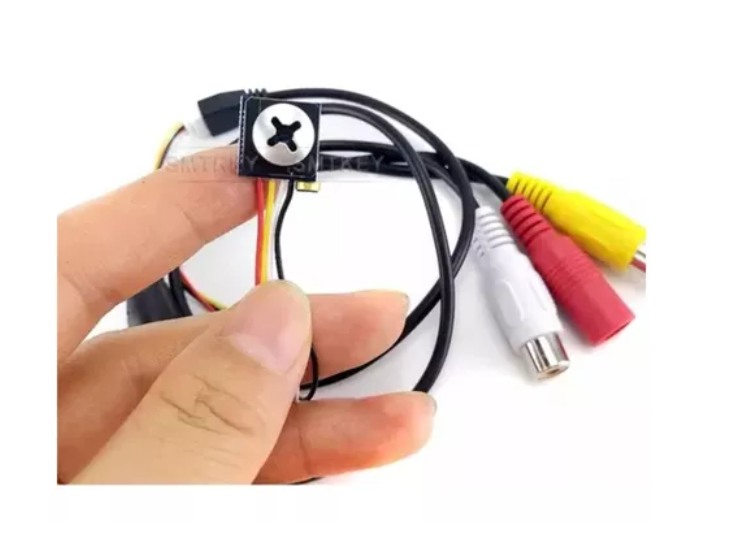 Mini Cámara Dvr Cctv Fpv Con Forma De Tornillo,conector Rca