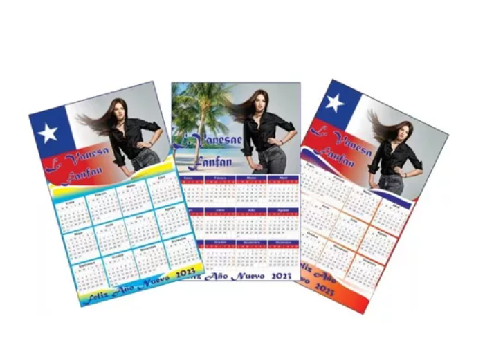 Calendario Estándar Para Pared. Personalizado Con Tus Fotos