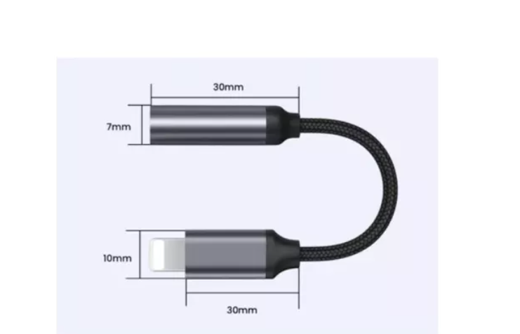 Adaptador De Cable Auxiliar Para iPhone 13,12,11, X,8, 7plus