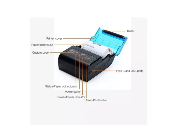 Mini Impresora Térmica Bluetooth Portátil 58mm