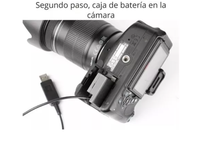 Adaptador Corriente Canon Lp-e5 + Cargador Usb 5v 3a. Dr-e5