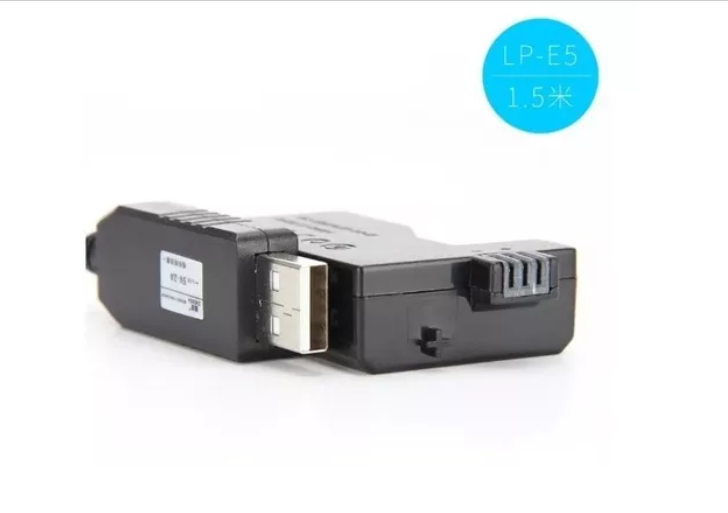 Adaptador Corriente Canon Lp-e5 + Cargador Usb 5v 3a. Dr-e5