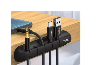 Organizador De Cables De Silicona Usb Para Escritorio, Auto Agregar a favoritos