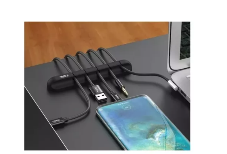 Organizador De Cables De Silicona Usb Para Escritorio, Auto Agregar a favoritos