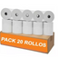 Caja 20 Rollos Papel Termicos 80x40 Metros Para Boletas